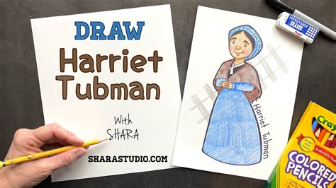 How to draw Harriet Tubman - YouTube