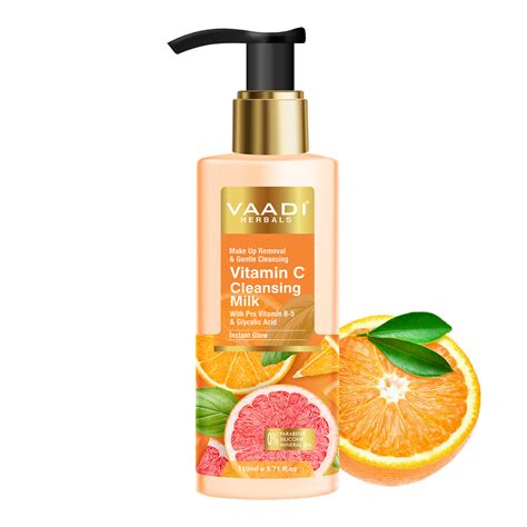 Vitamin C Cleansing Milk with Pro Vitamin B-5 & Glycolic ...
