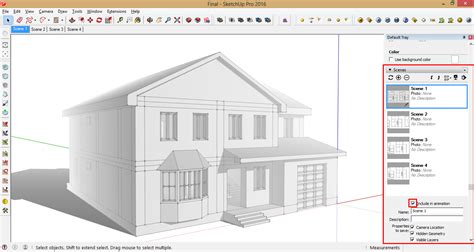 SketchUp Scenes Tutorial 的图像结果