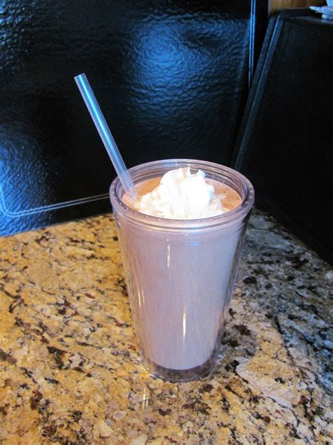 With Blonde Ambition: Brownie Batter Protein Shake