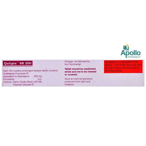 QUTIPIN SR 200MG TABLET Price, Uses, Side Effects, Composition - Apollo ...