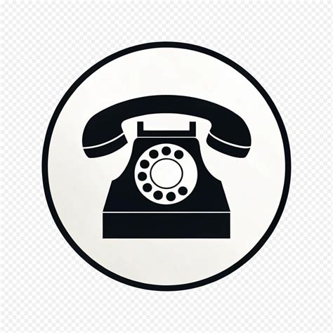 Icon of a classic rotary telephone | Premium AI-generated PSD