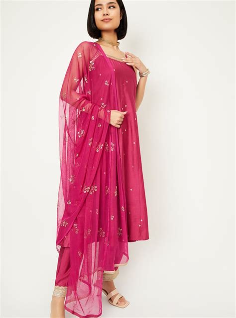 Buy Kalki x Max Women Embroidered Straight Kurta Set Online at just Rs ...