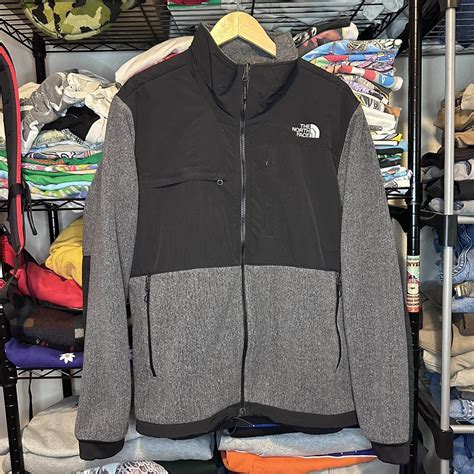 The North Face Black & Grey Fleece Jacket. DM If Any... - Depop