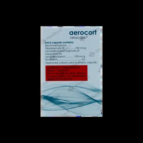 AEROCORT ROTOCAP 60'S Price, Uses, Side Effects & Substitutes | Medkart