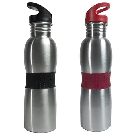 HOMEISH Polo Lifetime Stainless Steel Water Bottle Set,750 ml, Set of 2 ...