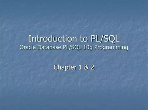 +PL SQL Introduction 的图像结果