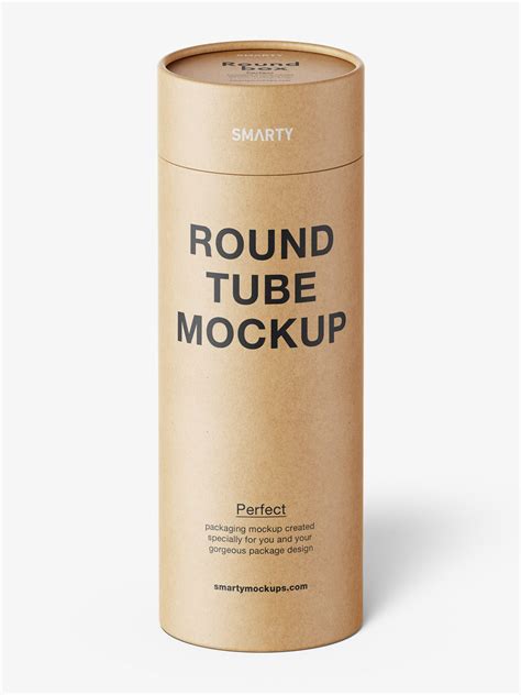 Paper tube mockup / paper / metallic / kraft - Mockups Design