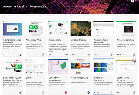 Create Panel Python App 的图像结果