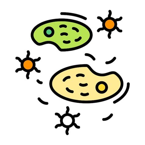 Microbe flat illustration | Premium Vector