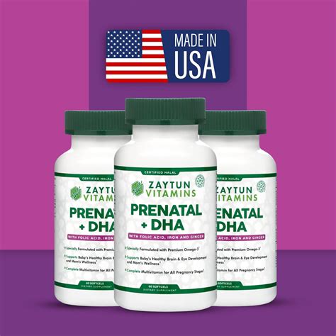 ZaytunVitamins Halal Prenatal Vitamins + DHA, Folic Acid Iron, India | Ubuy