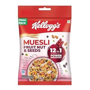 Kellogg’s Muesli Fruit Nut & Seeds 75g | 12-in-1 Power Breakfast ...