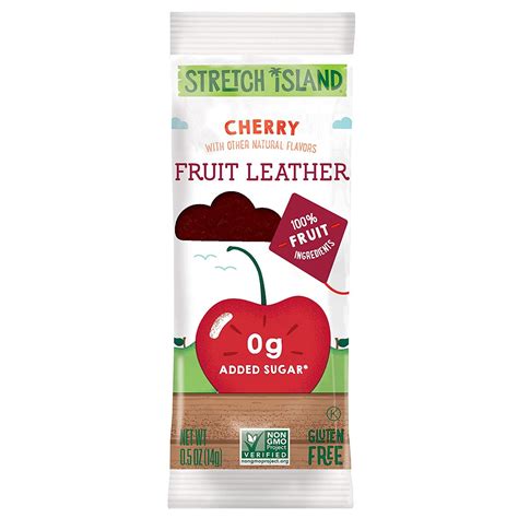Stretch Island Fruit Leather Cherry 0.5oz 30 ct - Original Snack Pack ...