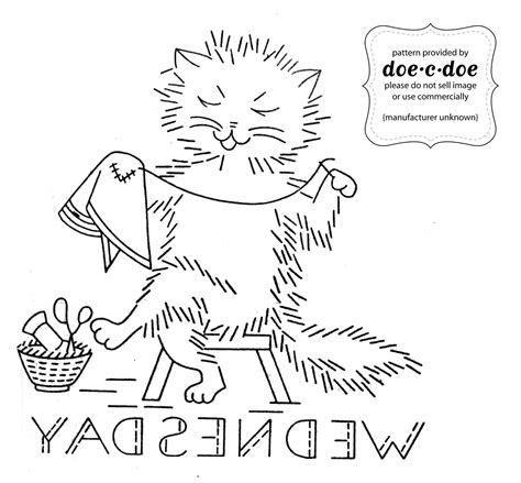 doe-c-doe: thursday = embroidery