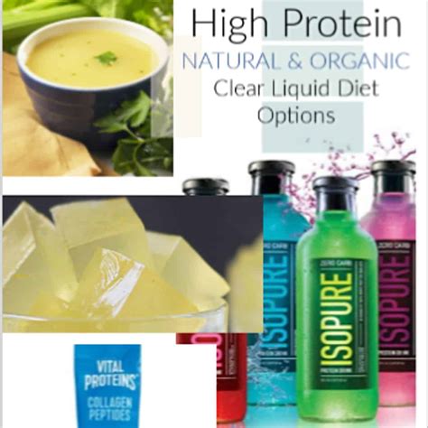 Natural and Organic High Protein Clear Liquid Diet