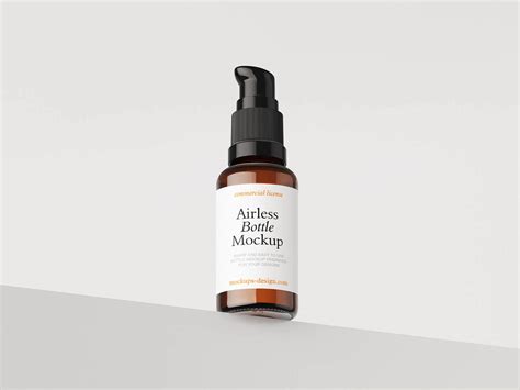 5 Free Airless Pump Bottle Mockup PSD Files - Free Package Mockups