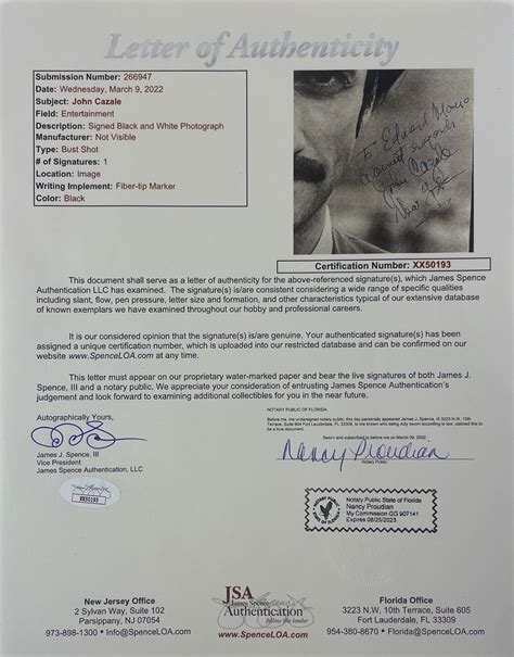 Lot Detail - John Cazale RARE Signed 7.5" x 9" Promo Photo from "Deer ...