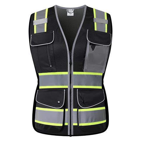 HATAUNKI Reflective Safety Vest for Women Mesh High Visibility Vest ...