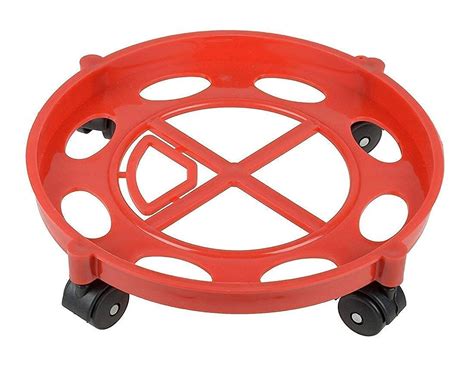 Buy GRIVA® Strong Plastic Cylinder Trolley with Wheel | Cylinder ...