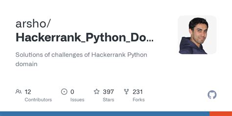 HackerRank Python Solutions in List 的图像结果