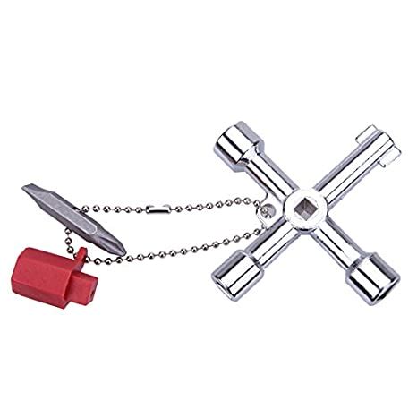 Futaba 5 In 1 Cross Triangle Square Key Wrench Tool : Amazon.in: Home ...