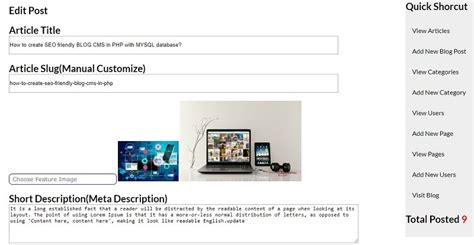 Image result for Web Blog PHP MySQL