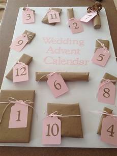 Wedding Countdown Ideas by Wedding Advent Calendar Presents For The 12 Wedding Countdown Ideas