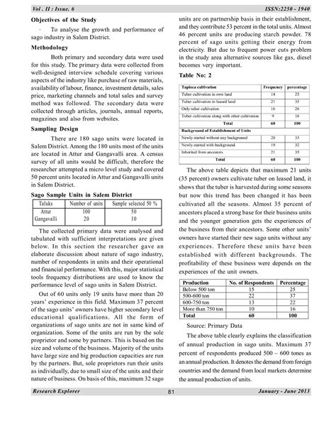 21 growth and performance of sago industries | PDF