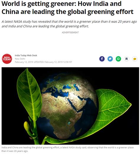 地球正在变绿！外媒：中国植树造林功不可没_国际新闻_环球网
