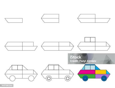 Cartoon Cars Step by Step Drawing 的图像结果