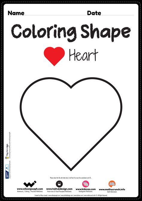 Heart Shape Coloring Pages Printable Coloring Pages
