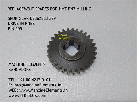 Spares for HMT FN3 Milling | Machine Elements