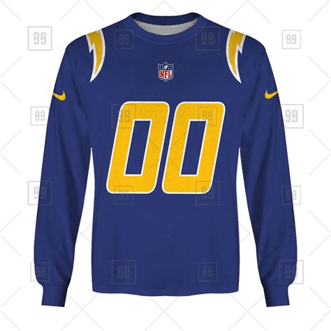 NFL Los Angeles Chargers Custom Name Number Royal Alternate Jersey ...