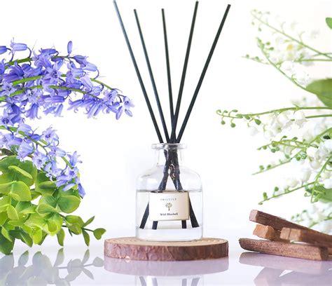 PRISTINE Bluebell Reed Diffuser Set | Reed Oil Diffuser Sticks, 1.6oz ...