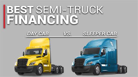 Best Semi-Truck Financing: Day Cab vs. a Sleeper Cab | CFF