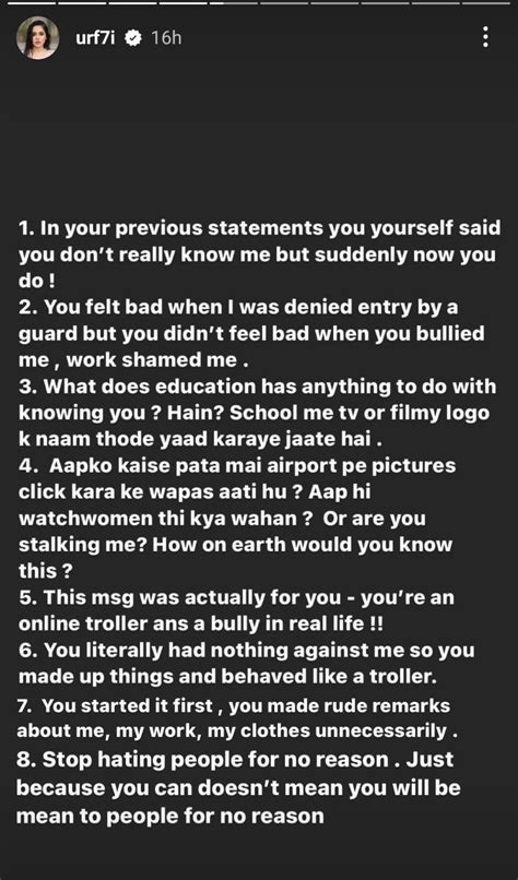 Urfi Javed calls Kashmera Shah a 'bully, stalker' in scathing Insta ...