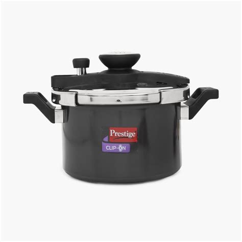 Buy PRESTIGE Clip-On Stainless Steel Pressure Cooker With Glass Lid ...