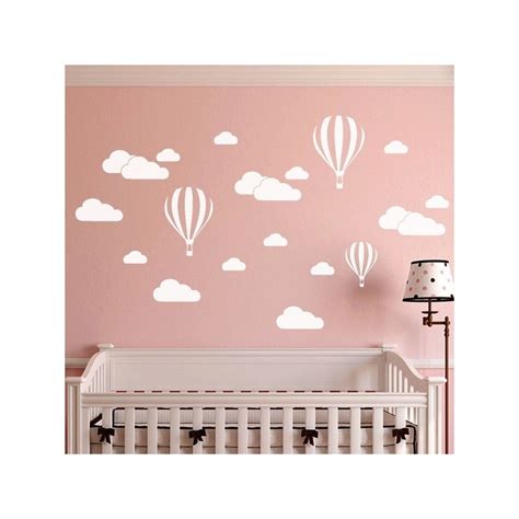 Stampa-Stampa.com Wall decal stickers "air balloon and Clouds". :Wall ...