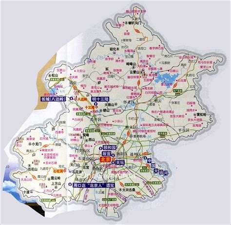 北京旅游地图_北京旅游地图库