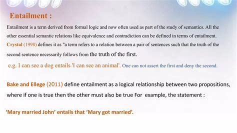 Presupposition and Entailment | PPTX