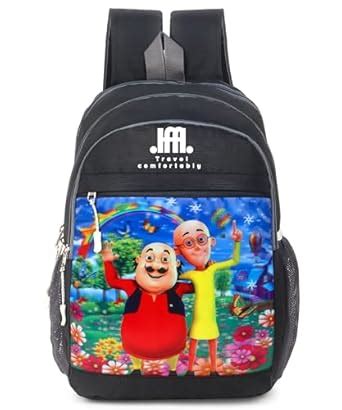 Buy IFFI 30L Motu Patlu Cartoon Character Polyester Stylish Casual ...