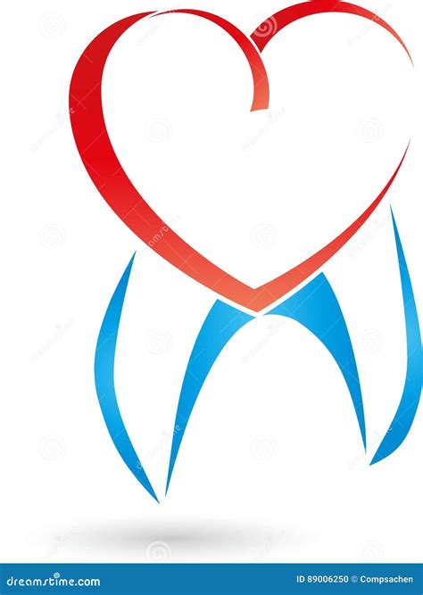 Tooth And Heart, Dentist Logo Vector Illustration | CartoonDealer.com ...