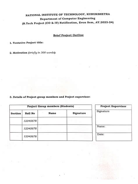 Image result for Project Plan Outline Example