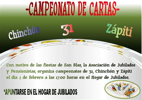 CAMPEONATO DE CARTAS DÍA 2 DE FEBRERO