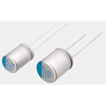 PLG1C331MCO1 ニチコン 導電性高分子アルミ固体電解コンデンサ，16V，330μF，±20% 1袋(5個) ニチコン 【通販モノタロウ】
