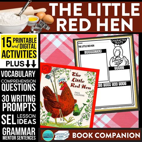 Free Little Red Hen Lesson Printables & Activities - Printable Art and ...