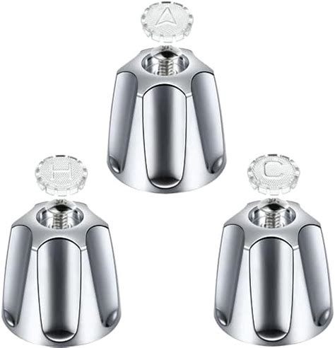 Dreyoo 3 Piece Shower Knob Replacement Compatible with Price/Pfister ...