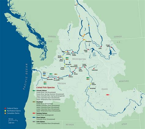 Columbia River Map