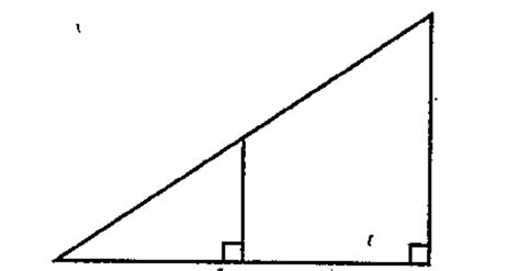 Draw a right triangle and the perpendicular from the midpoint of the of ...