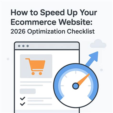 How to Speed Up Your Ecommerce Website: 2026 Optimization Checklist ...